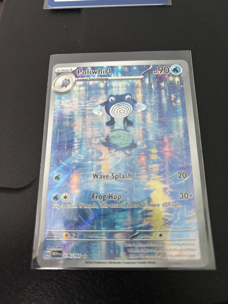 Pokemon tcg poliwhirl mew 176, Ophalen of Verzenden, Losse kaart