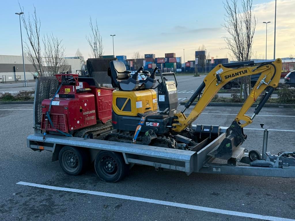 Graafmachine met maschinist of zonder  te huur, Diensten en Vakmensen, Tuinmannen en Stratenmakers, Bestrating, Tuin- of Vijveraanleg
