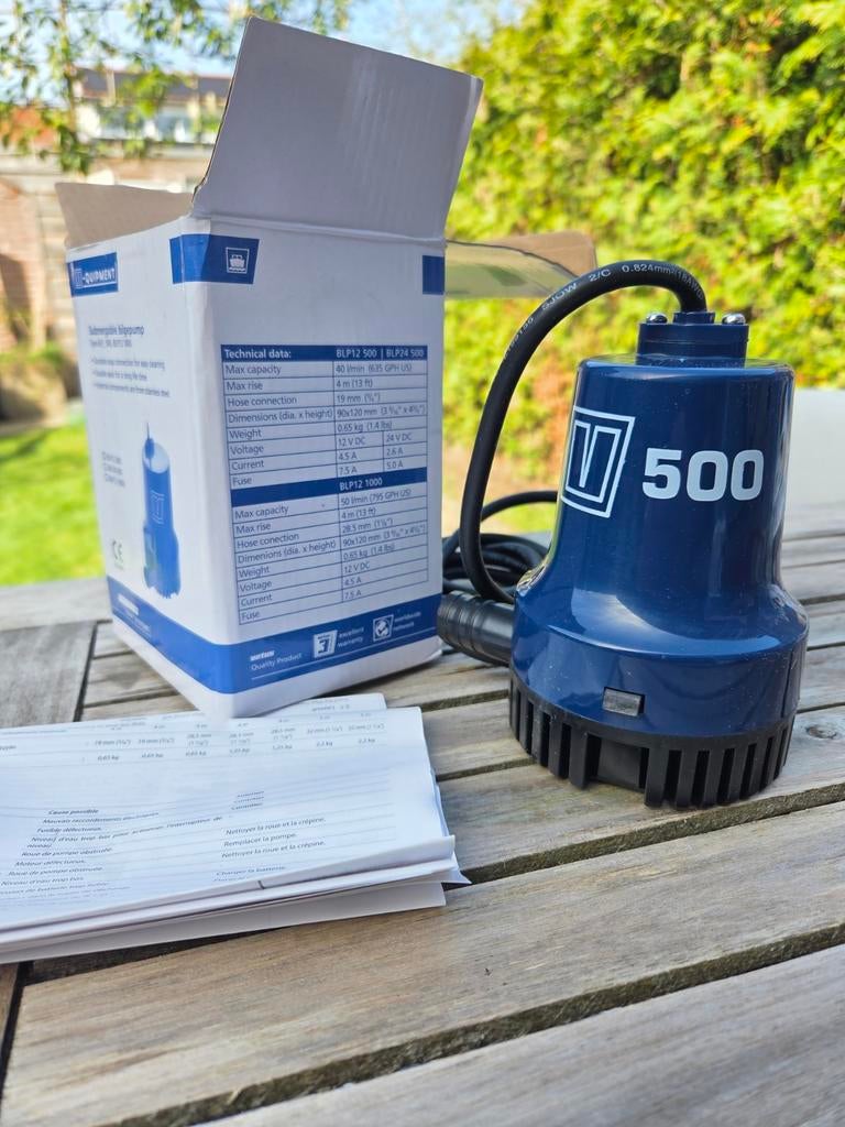 Wetus BLP12500 Dompel Lenspomp 12V - Nieuw in doos, Ophalen, Nieuw, Motor en Techniek, Zeilboot of Motorboot