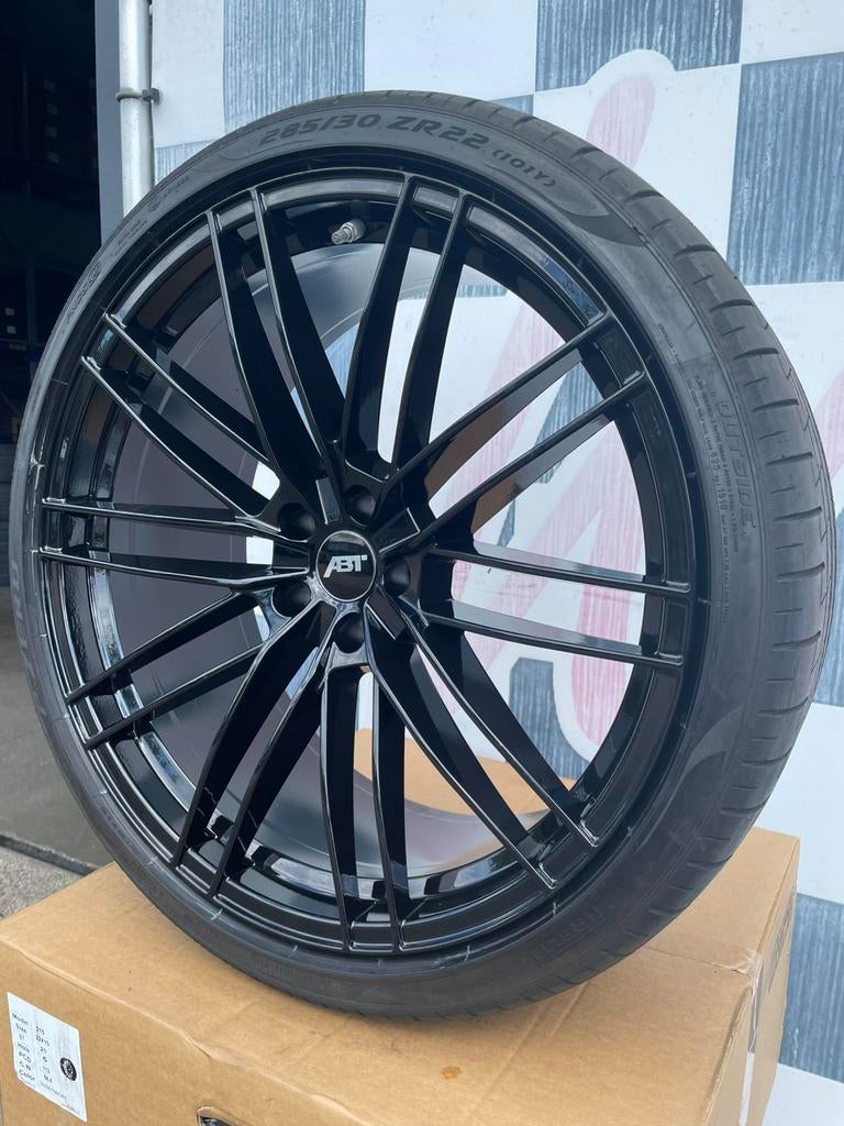 22” Audi RS6 RS7 ABT velgen 5x112 + pireli zomerbanden AO, Auto-onderdelen, Banden en Velgen, 285 mm, Banden en Velgen, Nieuw
