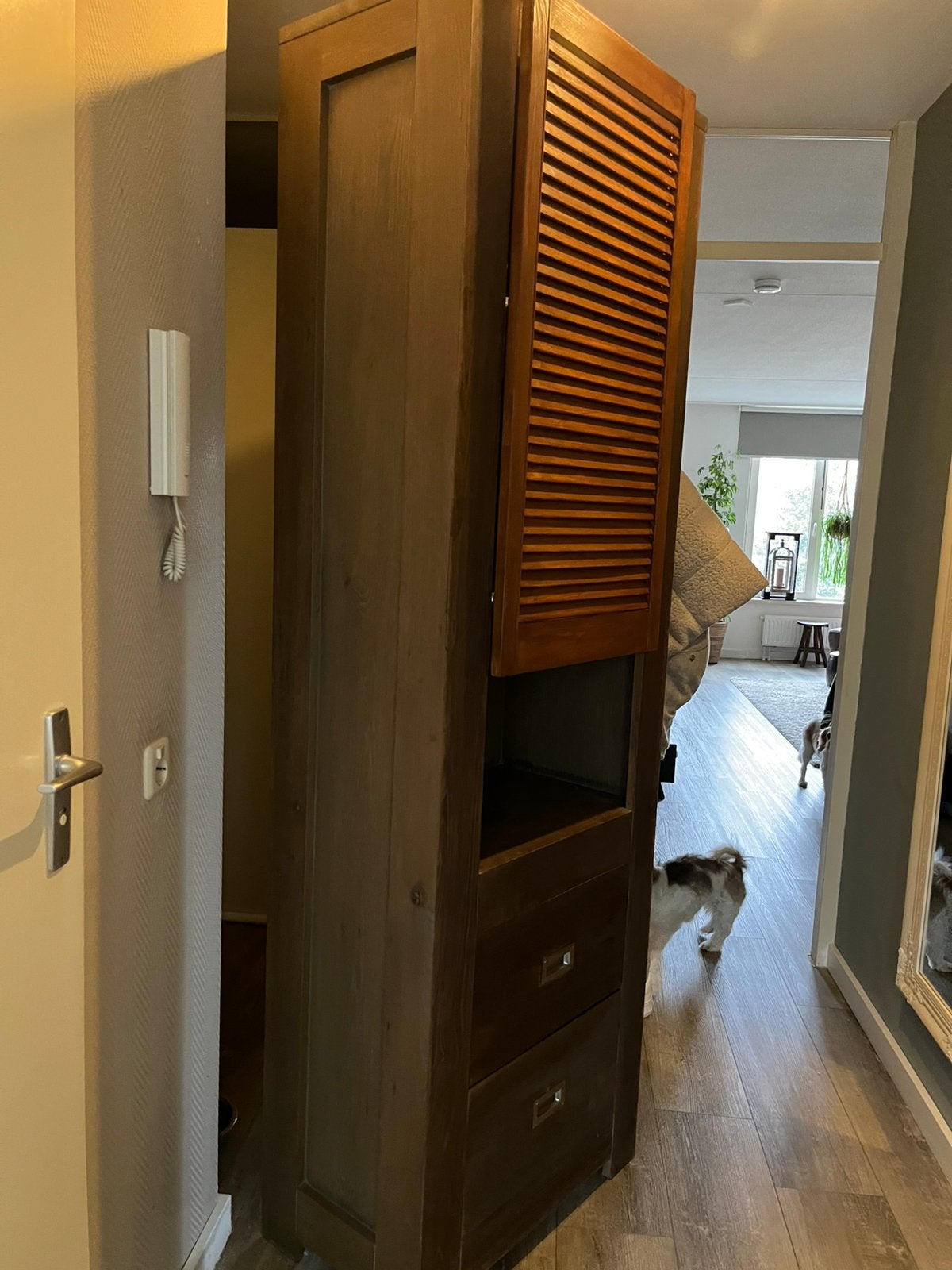 GRATIS Massief houten kast, Ophalen, Gebruikt