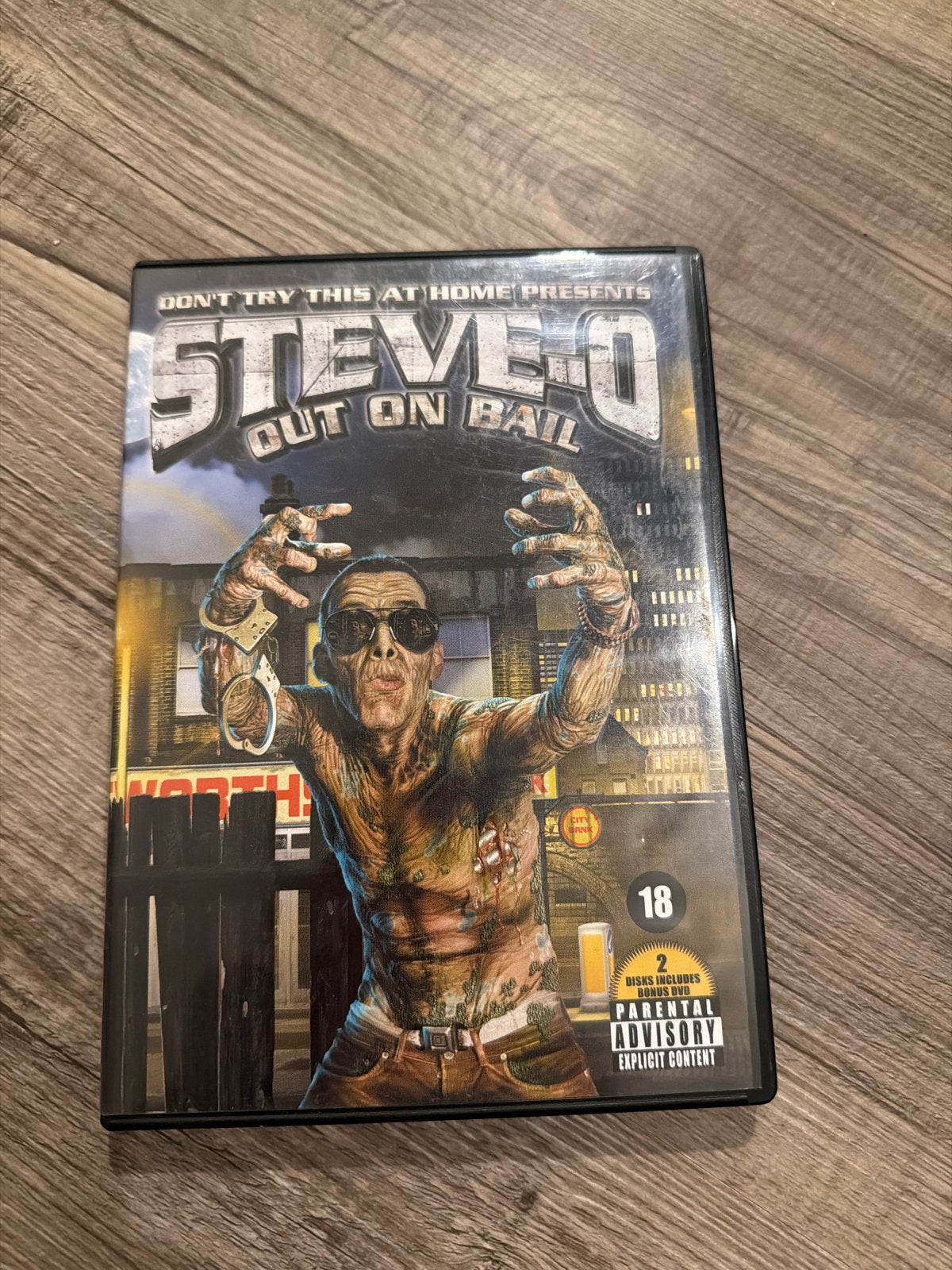 Steve-O Out On Bail DVD - Jackass Stuntman, Vanaf 16 jaar, Ophalen of Verzenden, Gebruikt