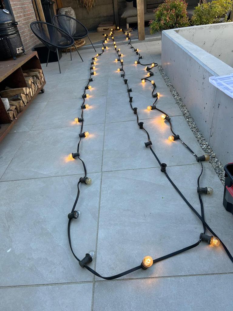 Prikverlichting 20 meter lang, Ophalen, Zo goed als nieuw, Netvoeding, Minder dan 50 watt