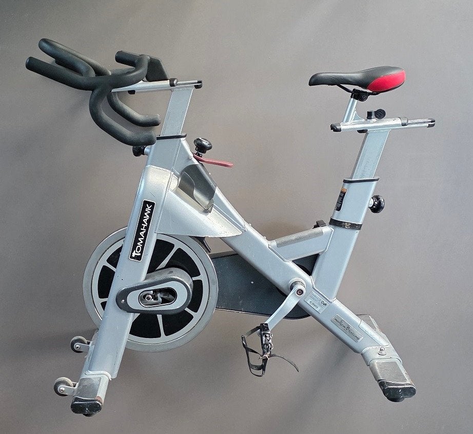 Tomahawk S-Series Spinningbike - Stil/Robuust/Professioneel, Ophalen, Gebruikt, Spinningfiets, Metaal