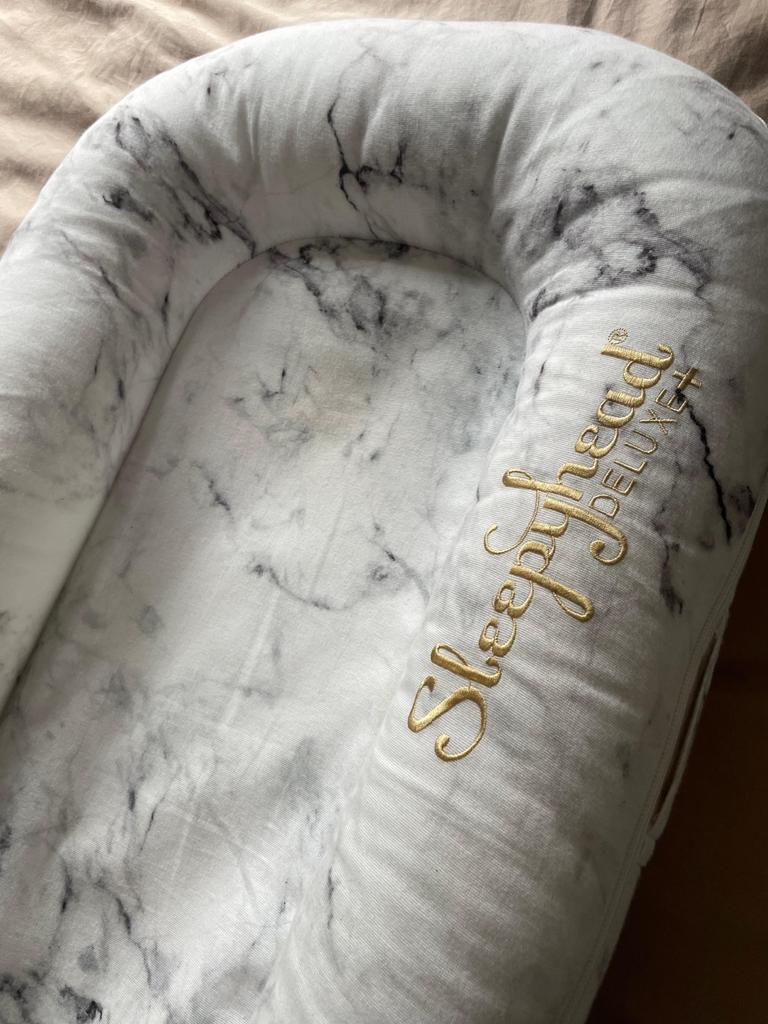 Sleepyhead Deluxe babynestje marmer design, Ophalen of Verzenden, Zo goed als nieuw, Overige typen