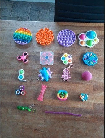 Grote collectie fidget toys, Ophalen of Verzenden, Gebruikt