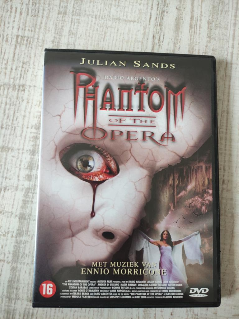 Dario Argento's The Phantom of the Opera DVD, Vanaf 16 jaar, Ophalen of Verzenden, Gebruikt, Overige genres
