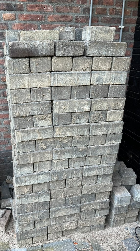 Stenen voor bestrating (gratis af te halen), Ophalen, Gebruikt, Klinkers, 10 m² of meer