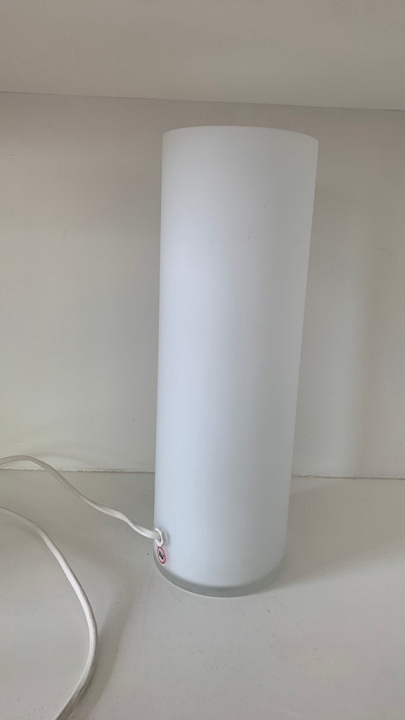 Witte cilinder tafellamp - Sfeerlamp, 30 cm, E14 (klein), Wit, Ophalen of Verzenden