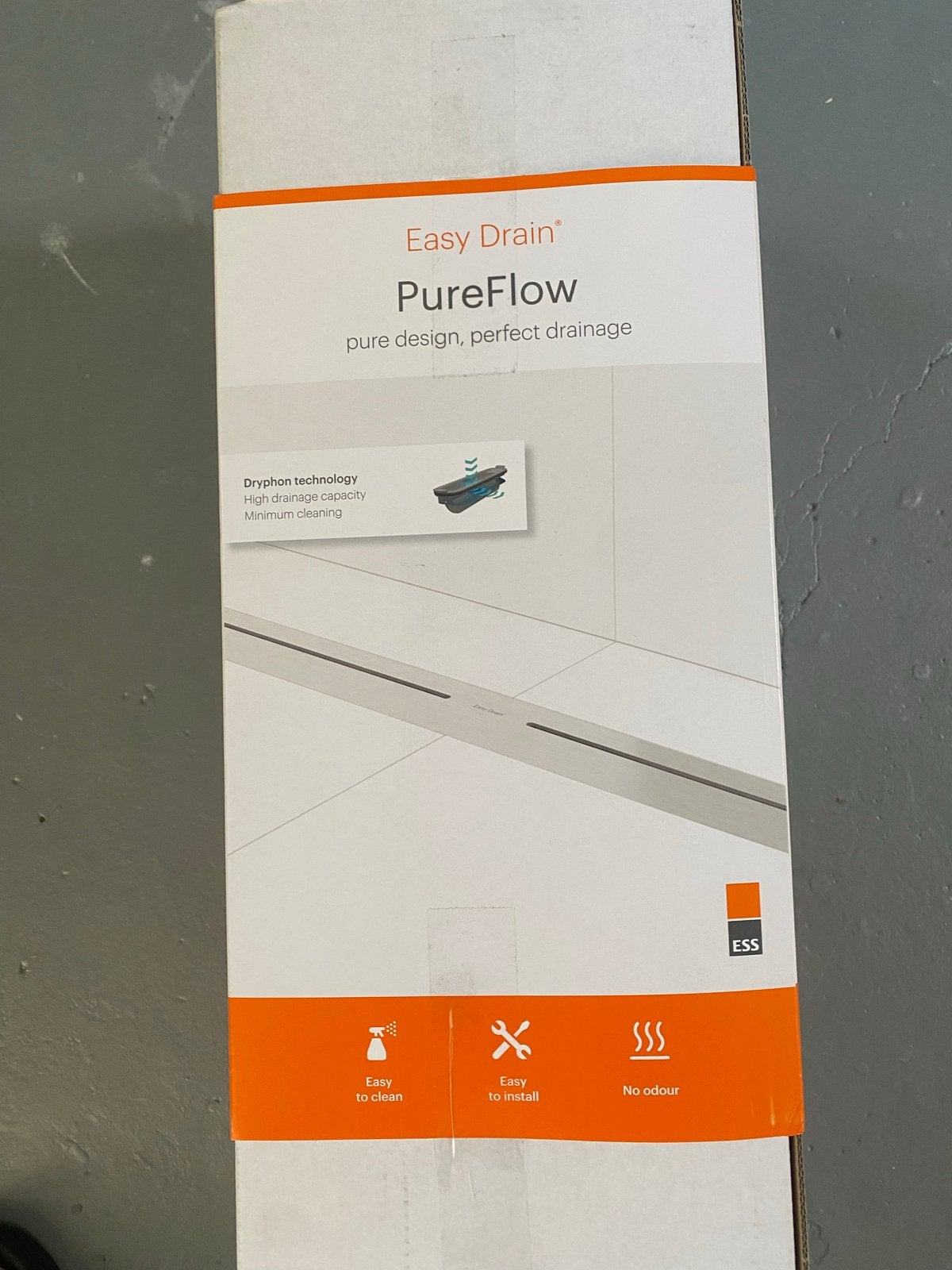 Easy Drain PureFlow 70cm Geborsteld brons - Nieuw in doos, Ophalen, Nieuw, Douche