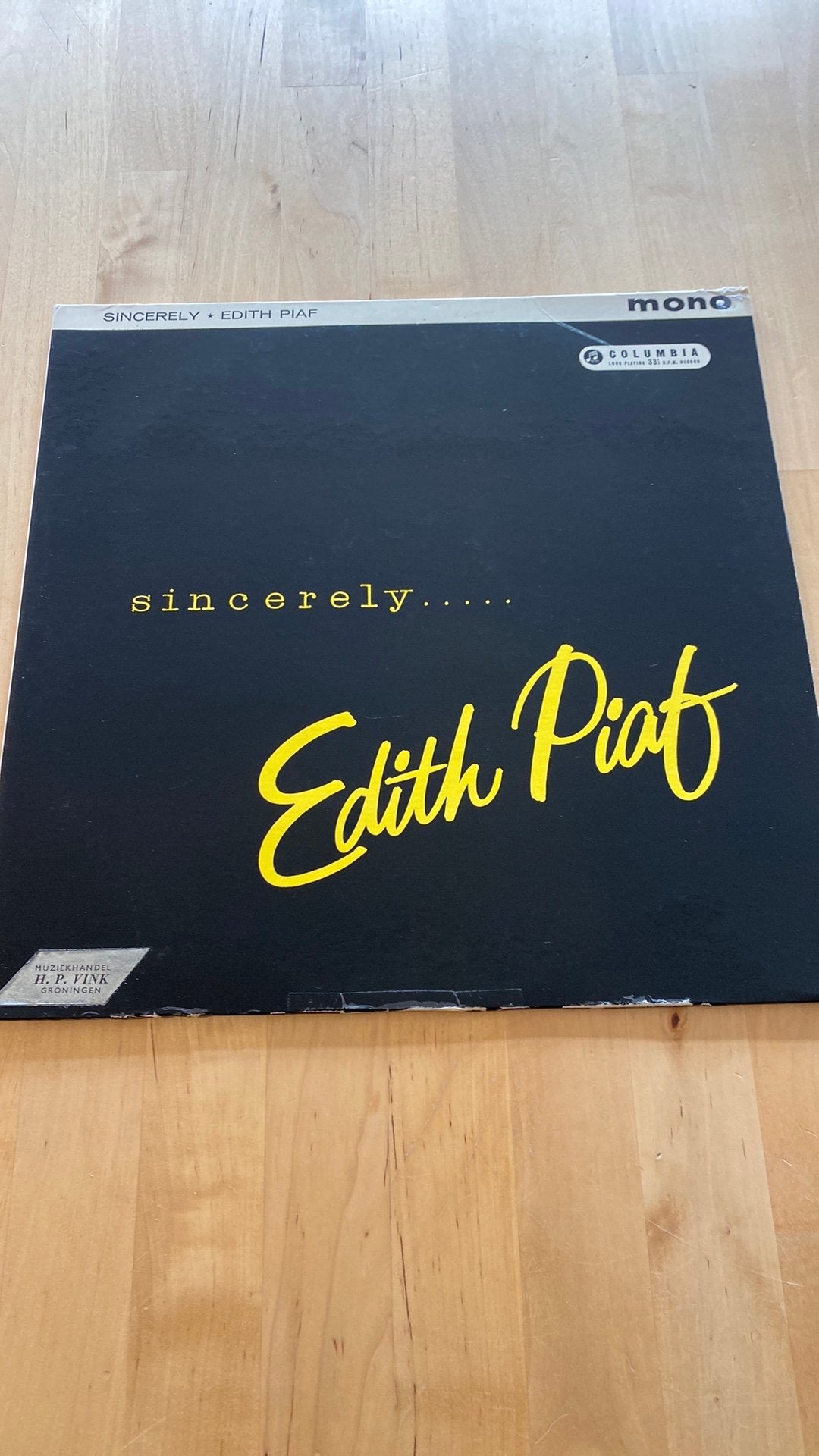 Vinyl lp Edith Piaf - Sincerely…, Ophalen of Verzenden, Gebruikt, 12 inch