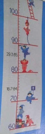 Borduurpatroon  Baby Groeimeter  nr 3574, Verzenden, Nieuw, Handborduren, Patroon