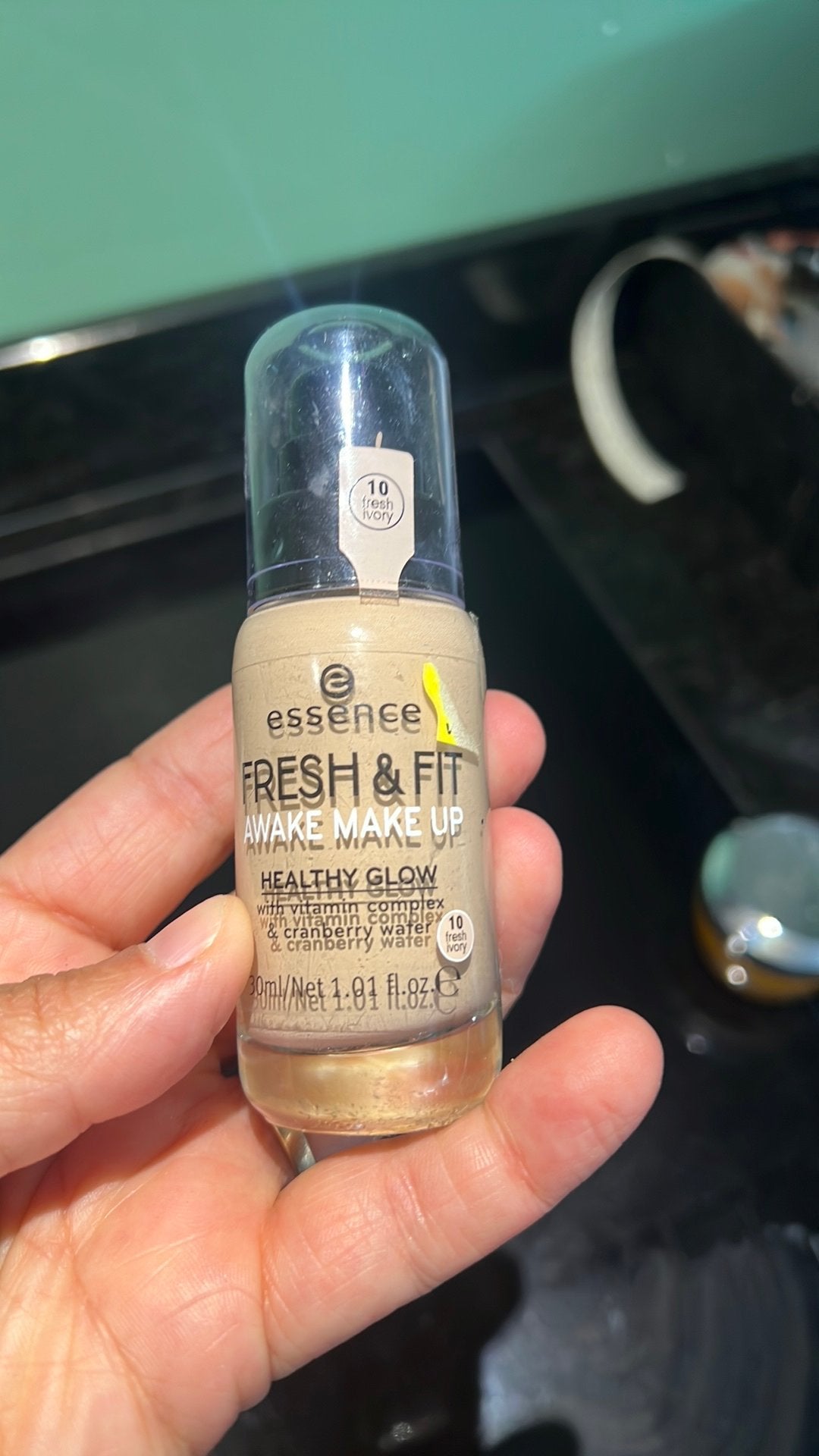 Essence fresh & fit glow + vitamine (1x gebruikt), Ophalen of Verzenden, Zo goed als nieuw