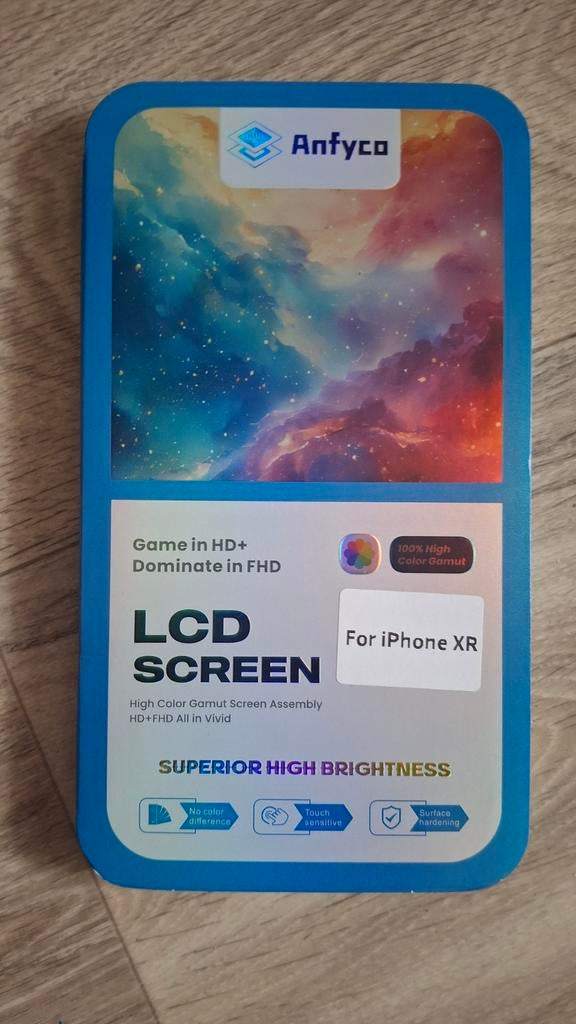 LCD SCREEN - IPHONE XR, Ophalen of Verzenden, Nieuw, Zwart, Overige systemen