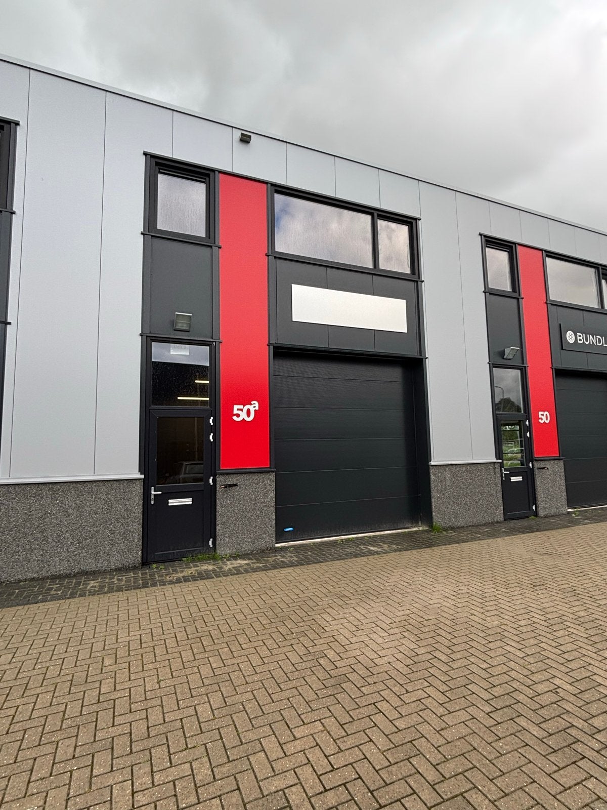 Overheidsdeur donder antraciet 2 stuks, Gebruikt, Garagedeur, Ophalen of Verzenden, Metaal