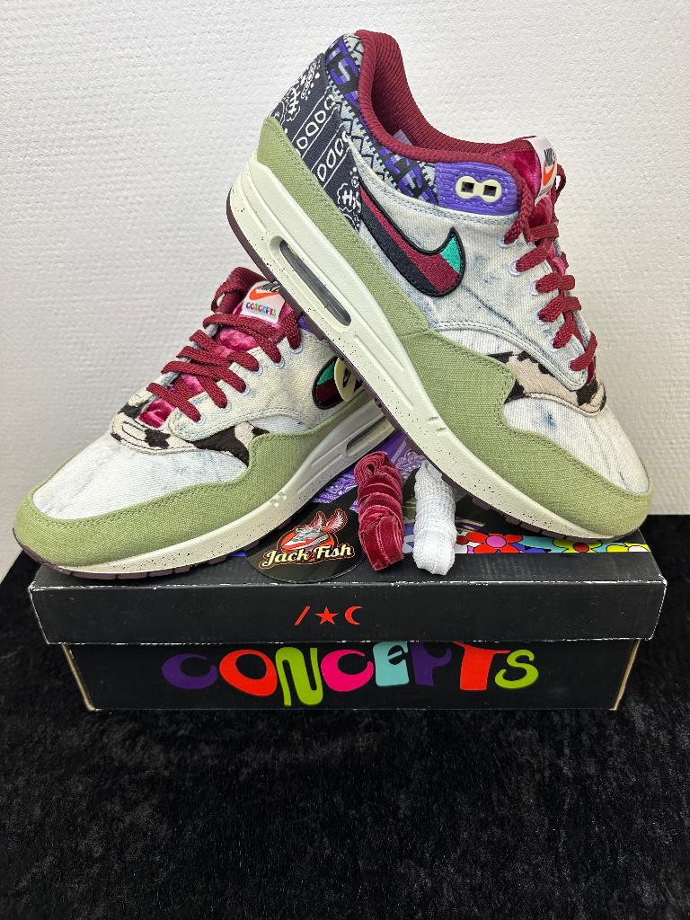 Nike Air Max 1 Concepts Mellow - size 44,5, Nike air max, Overige kleuren, Ophalen of Verzenden, Sneakers of Gympen