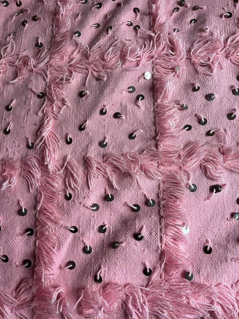 Prachtige Marokkaanse Bruidsdeken - Roze, Ophalen of Verzenden, Nieuw