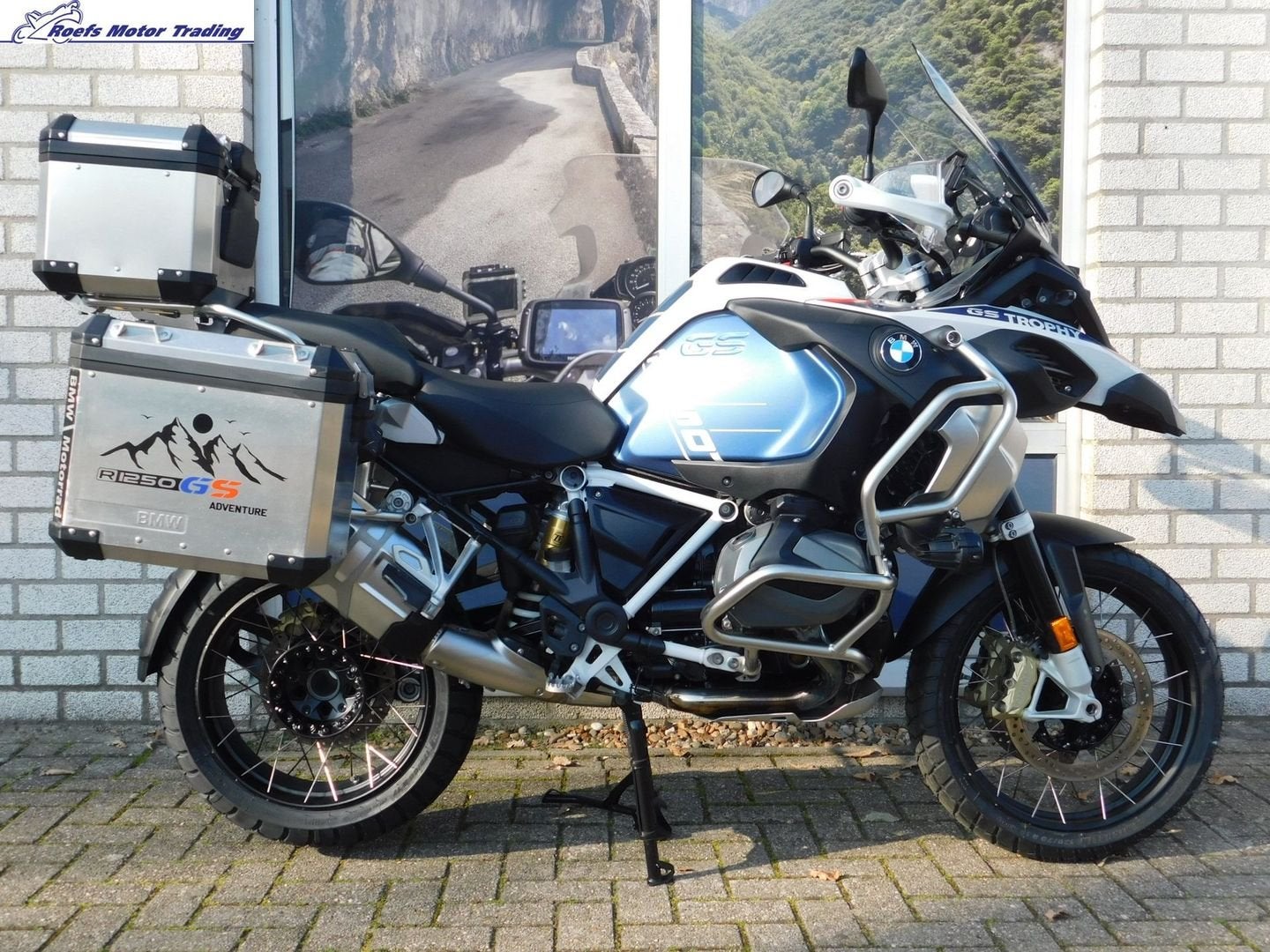 BMW R 1250 GS ADVENTURE trophy bomvol opties, pas 13460 km!!, Motoren, 2 cilinders, 1254 cc, Motorrijbewijs A, Bedrijf