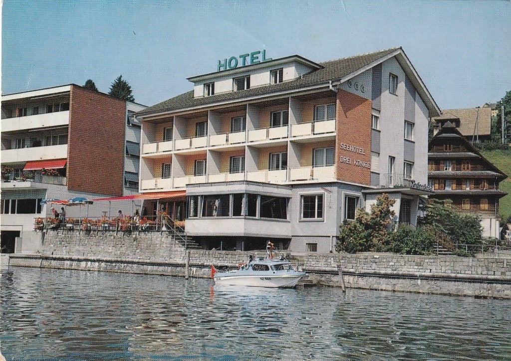 Zwitserland, Seehotel drei konige. Kussenacht am Rigi, Verzenden, 1960 tot 1980, Gelopen, Overig Europa