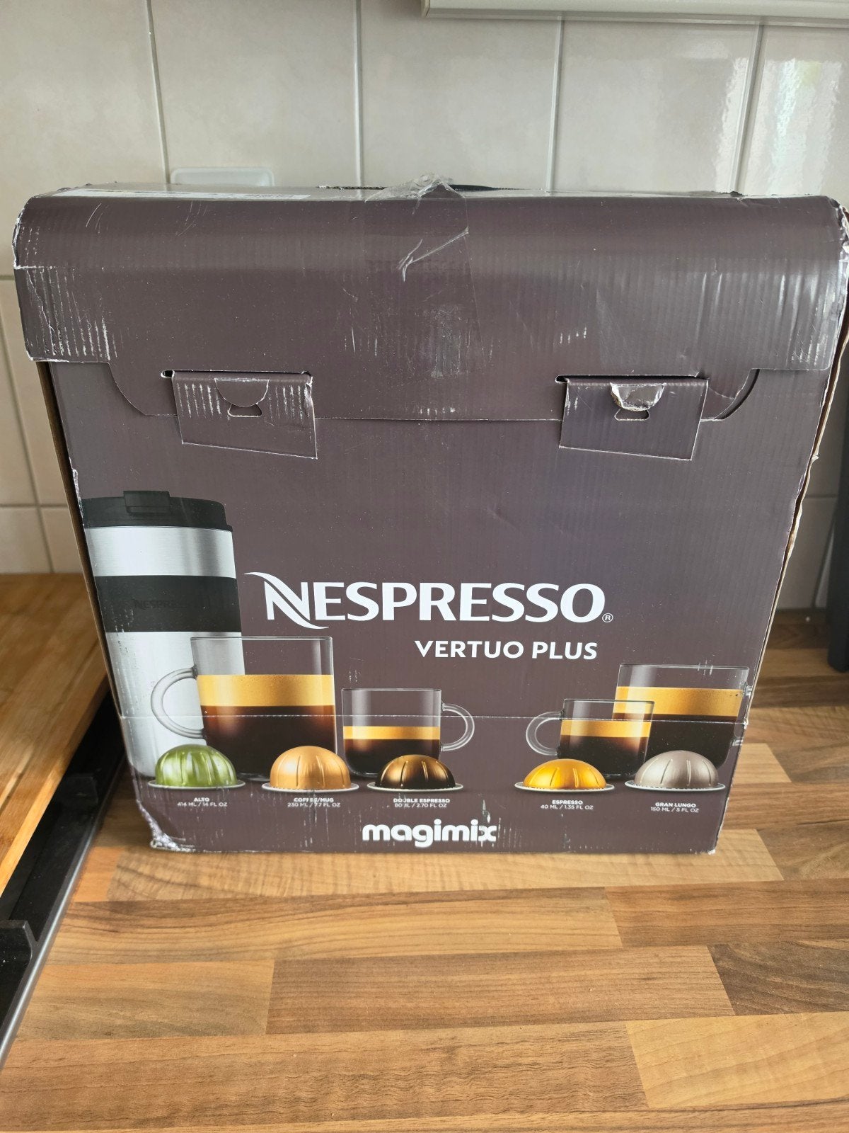 Nespresso Vertuo Plus Magimix Koffiemachine, Ophalen of Verzenden, Nieuw, Koffiemachine, Koffiepads en cups