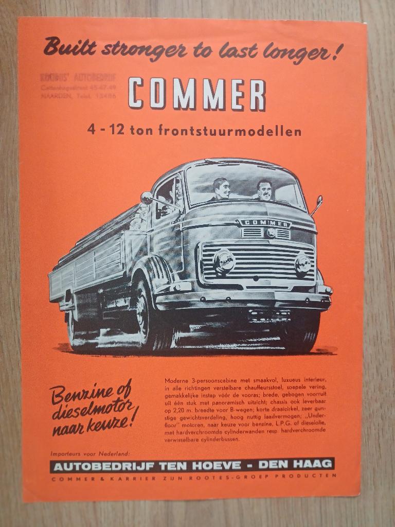 Commer leaflet, Verzenden, Gelezen, Overige merken