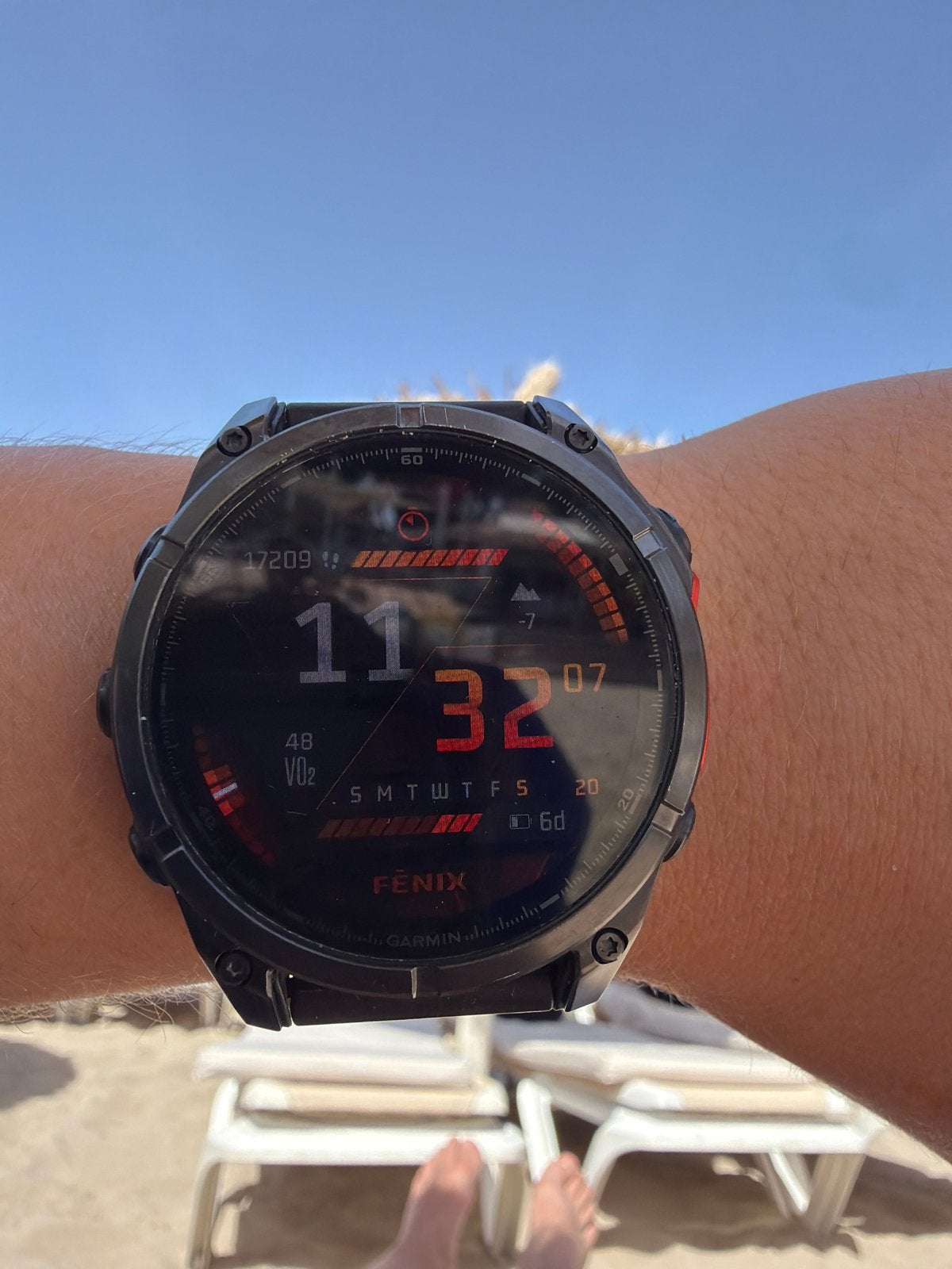 Garmin Fenix 8 - 47 mm - Topconditie graag ruilen voor 43mn, Afstand, Zwart, Ophalen of Verzenden, Zo goed als nieuw