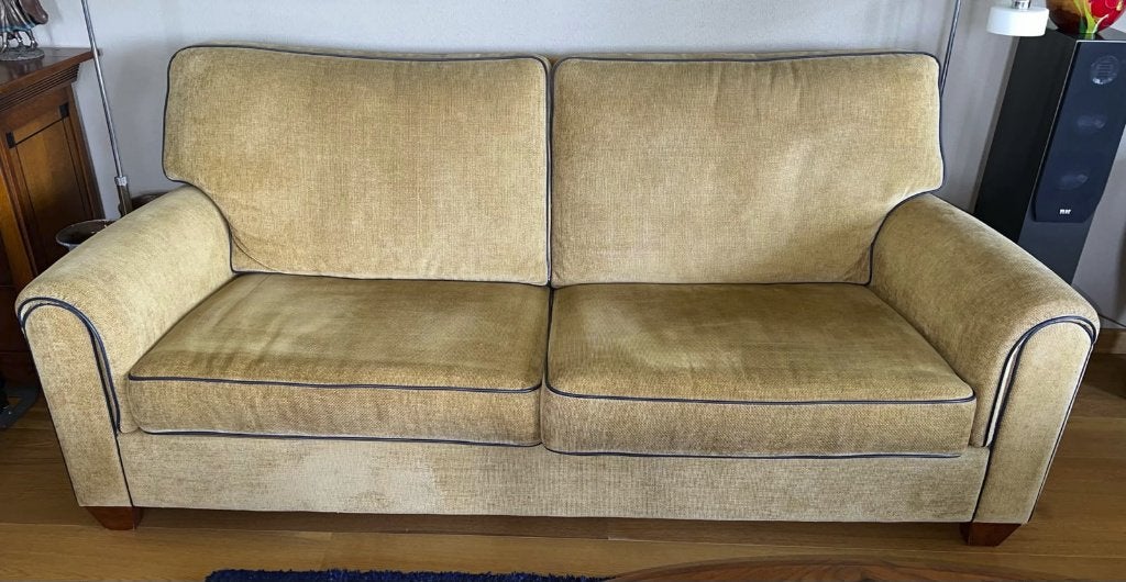 Gratis af te halen goed en comfortabel bankstel, Ophalen, Gebruikt, 100 tot 125 cm, Driepersoons