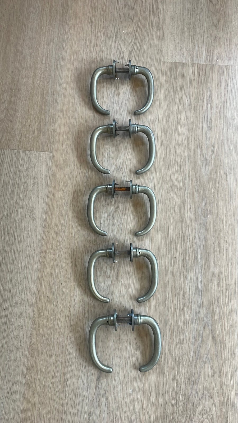 5x LIPS Deurklinken Stijlvol ANTIEK 1930 nikkel deurbeslag, Ophalen of Verzenden