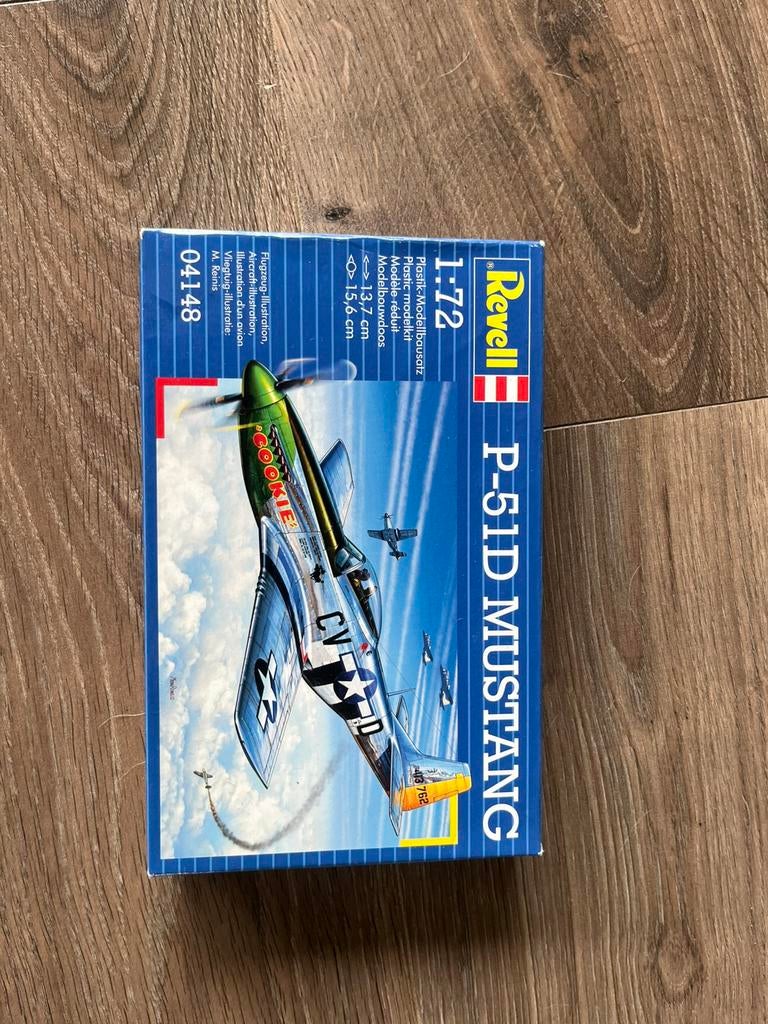 Modelbouw p51d mustang, Ophalen, Zo goed als nieuw, 1:72 tot 1:144, Overige merken
