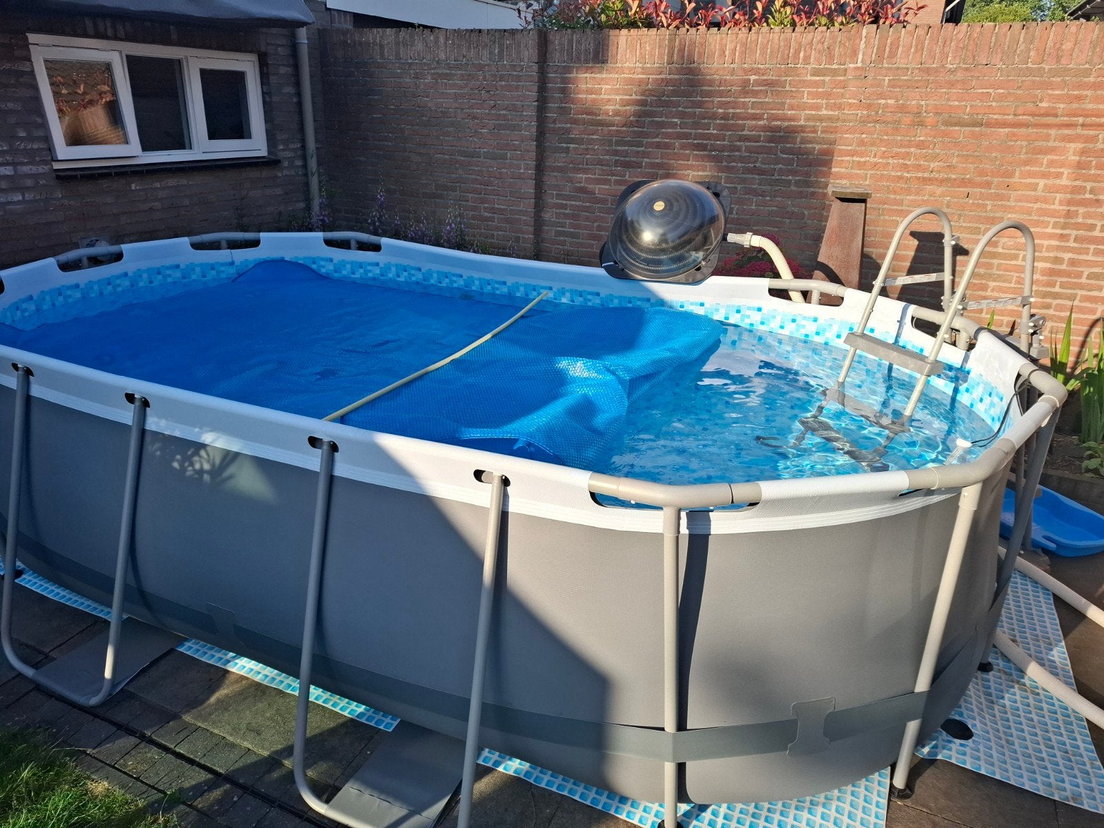 Bestway Power Steel Zwembad 4.27m x 2.50m. COMPLEET, Tuin en Terras, Zwembaden, Ophalen, Gebruikt, 200 tot 300 cm, 80 tot 120 cm