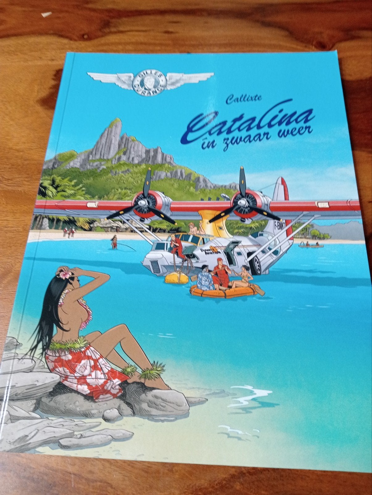 Callixte Catalina in zwaar weer - Stripboek, Eén stripboek, Ophalen of Verzenden, Zo goed als nieuw, Callixte