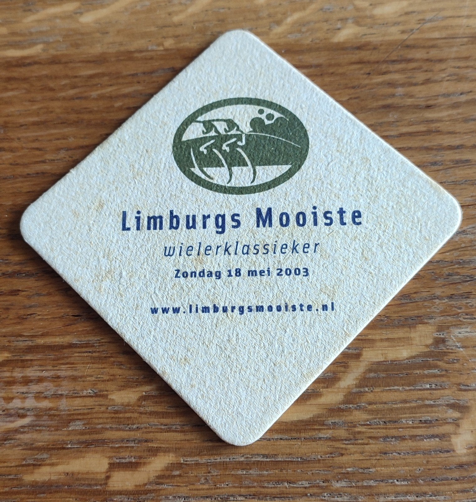 Gulpener bierviltje - Limburgs Mooiste wielerklassieker 2003, Verzamelen, Ophalen of Verzenden, Gebruikt, Viltje(s), Gulpener