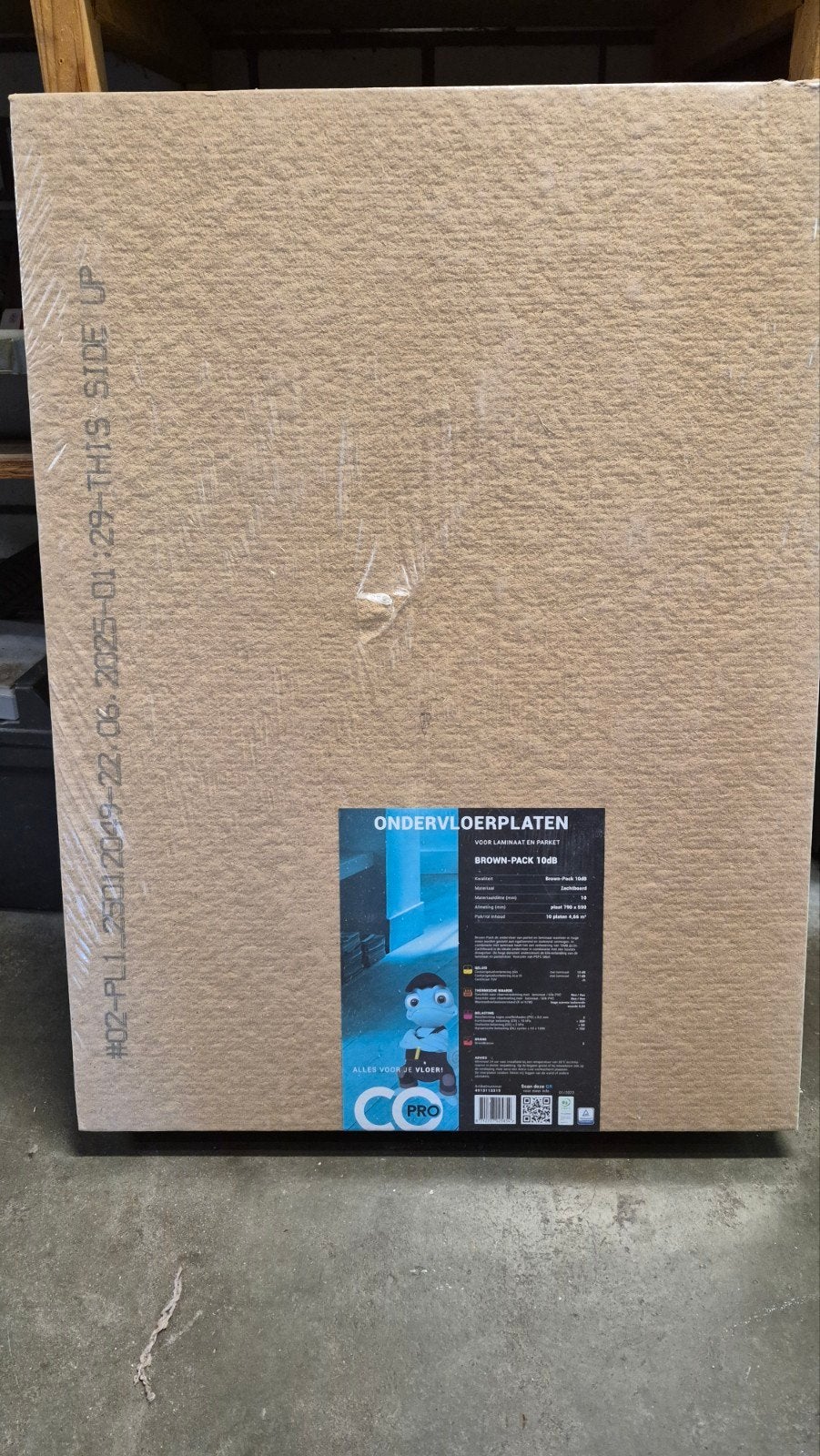 Ondervloerplaten Brown-Pack 10dB 8voor laminaat en parket, Ophalen, Nieuw