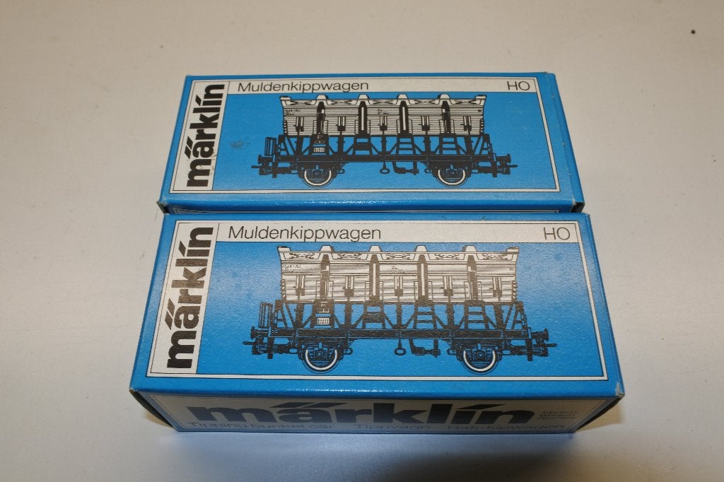 2 maal Marklin 4721 kiepwagens van de CFL., Hobby en Vrije tijd, Modeltreinen | H0, Wisselstroom, Ophalen of Verzenden, Märklin