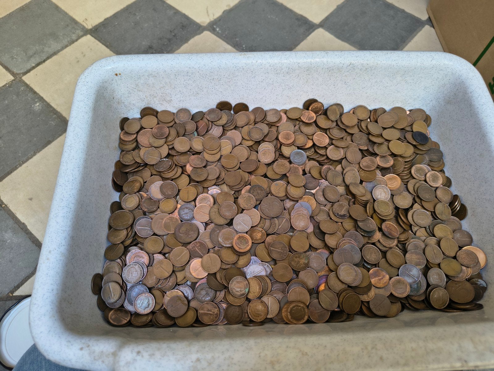4,5 kg centen van brons bieden vanaf 45 euro, Verzenden, Koper