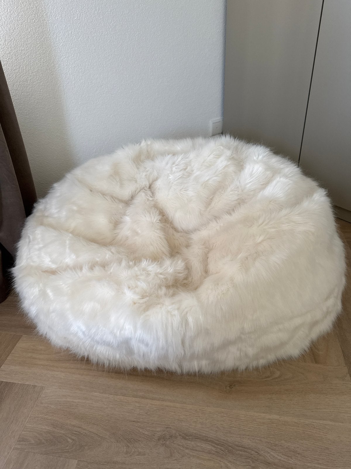 Icon Kingston Zitzak Fauteuil - Fluffy Pluche - Wit, Ophalen, Nieuw, Wit, Zitzak