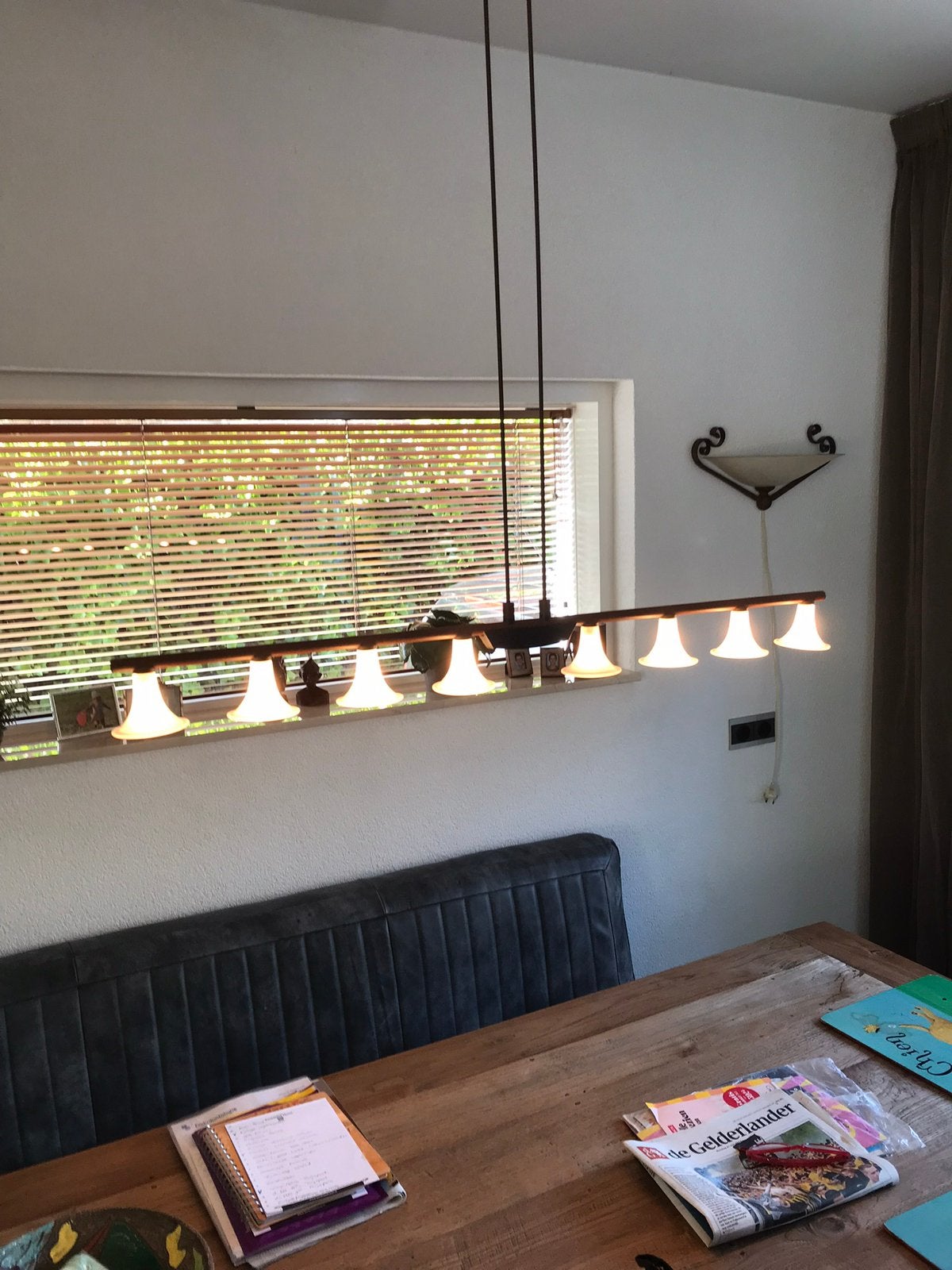 Metalen hanglamp., Ophalen, Gebruikt, Metaal