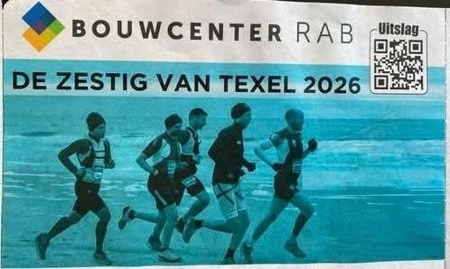 Startbewijs voor complete estafette Zestig 60 van Texel, Ophalen of Verzenden, Nieuw, Overige typen, Overige merken