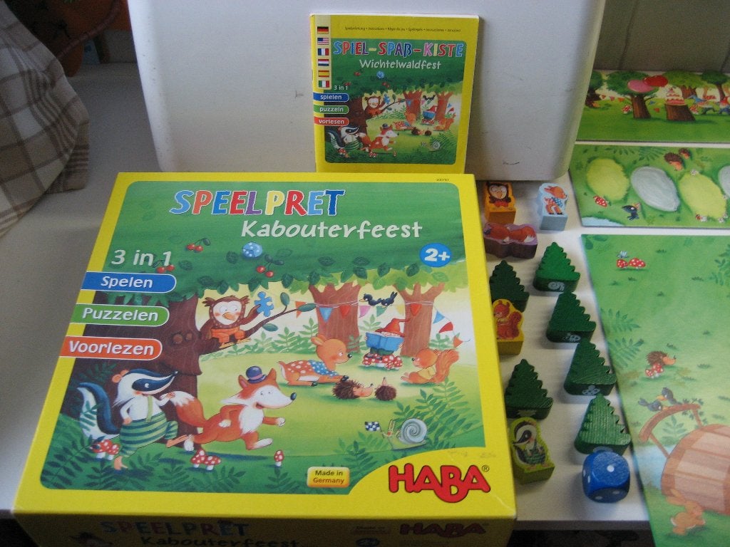 Haba kabouterfeest spel speelset met figuren, Kinderen en Baby's, Speelgoed | Educatief en Creatief, Ophalen of Verzenden, Zo goed als nieuw