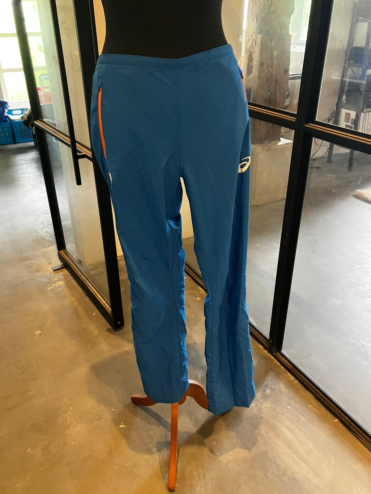 Harloop broek team NL Olympische spelen, Maat 38/40 (M), Blauw, Overige typen, Ophalen of Verzenden