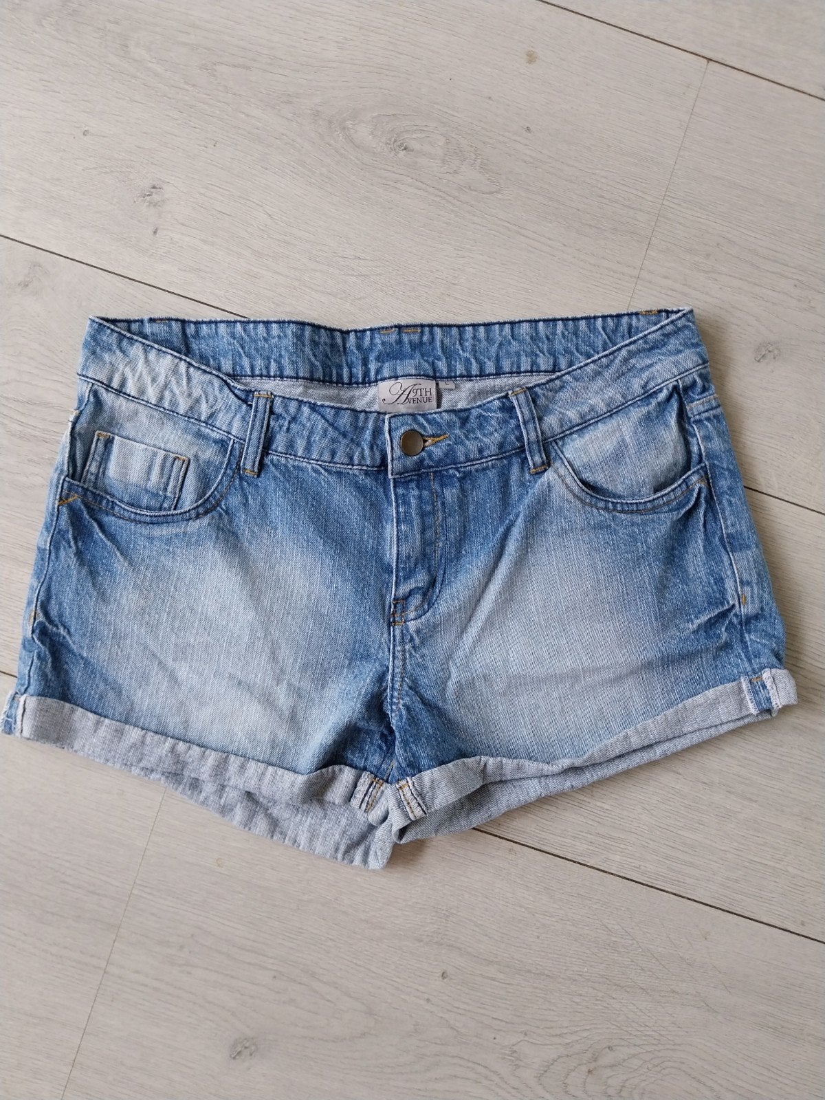 Blauwe denim shorts van 9TH Avenue maat L, Kort, Blauw, Maat 42/44 (L), Ophalen of Verzenden