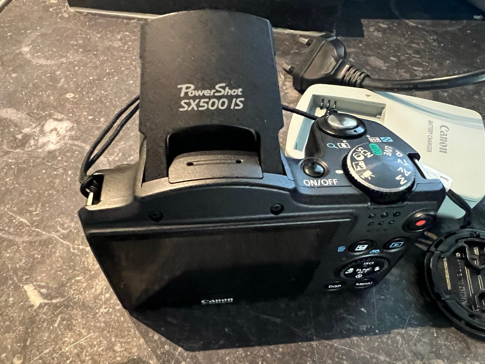 Canon PowerShot SX500 IS met batterij en oplader, Ingebouwde flitser, Gebruikt, Canon, Ophalen of Verzenden