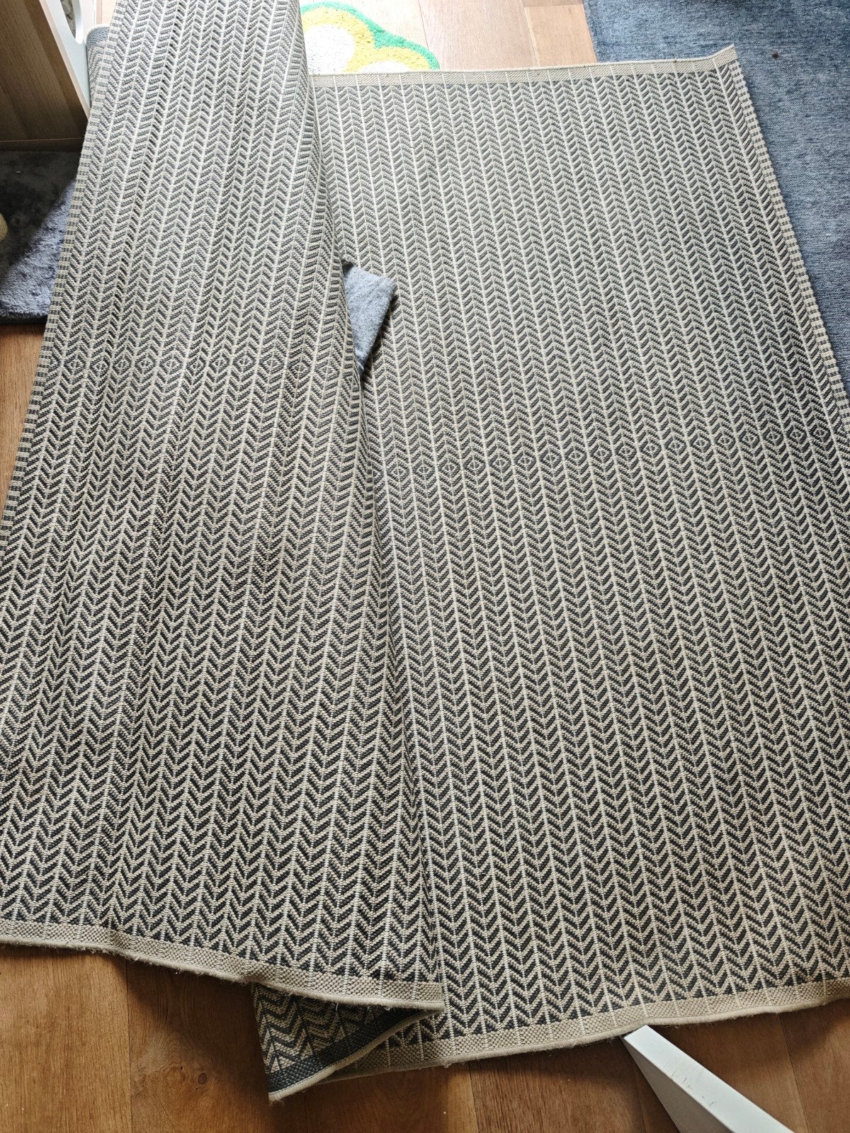 IKEA LOBBÄK Vloerkleed - Grijs/Beige, 200x250 cm, Ophalen, Modern, Scandinavisch, Grijs, 200 cm of meer