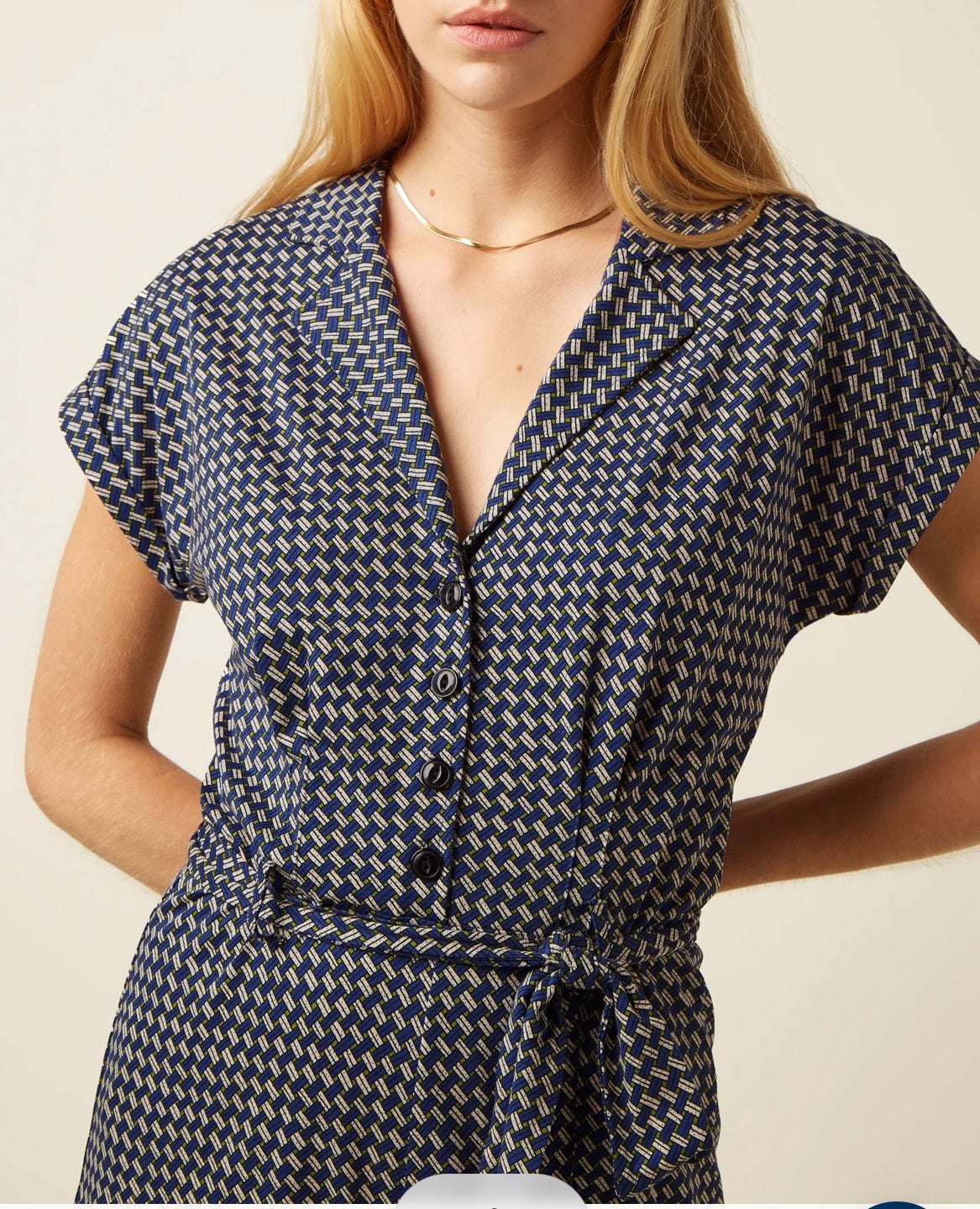 King Louie jumpsuit L nieuw tricot stretch zomerkleing dames, Ophalen of Verzenden, Nieuw, Maat 42/44 (L), Blauw