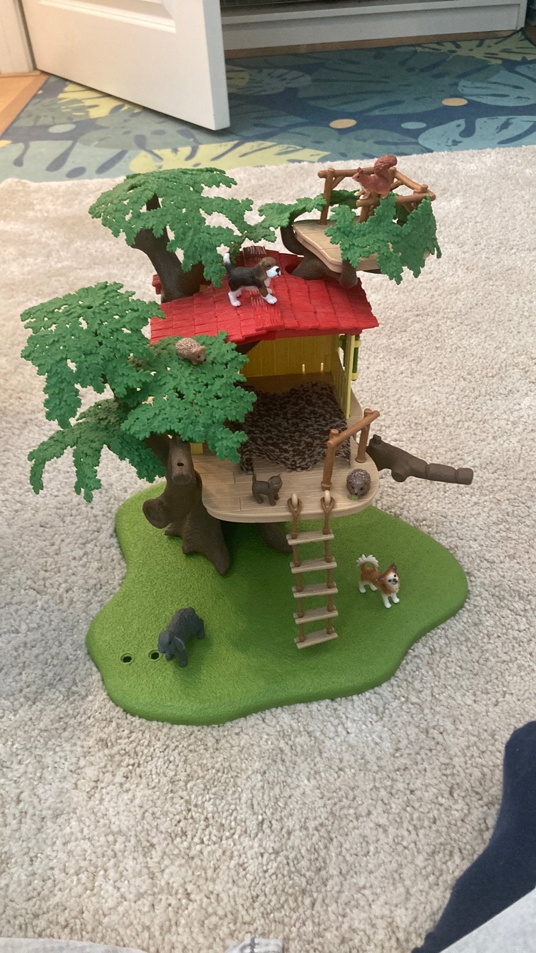 Schleich Boomhut+ Extra Dieren Nieuwe Staat, Verzamelen, Verzenden, Zo goed als nieuw