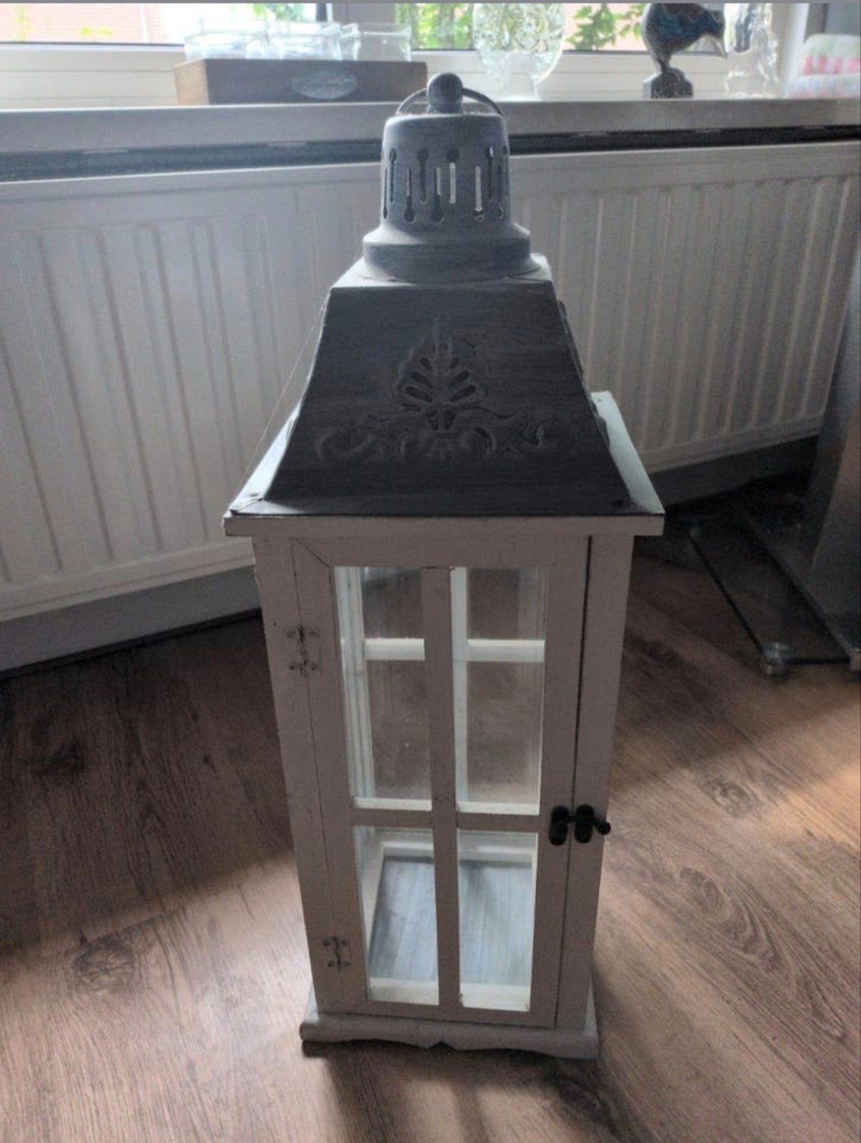 Decoratieve Lantaarn Hout & Metaal - Landelijke Stijl, Ophalen, Hout, Gebruikt, Landelijk