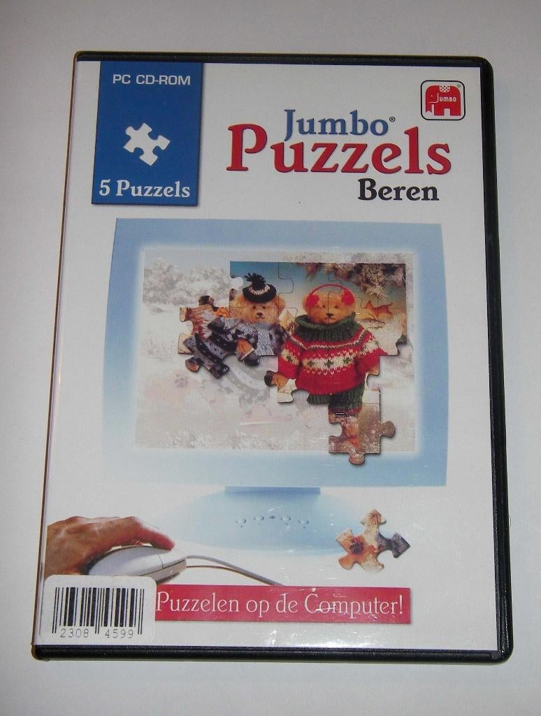CD met Jumbo PUZZELS BEREN Voor kinderen v.a. 3 jaar voor PC, Puzzel en Educatief, 1 speler, Eén computer, Ophalen of Verzenden