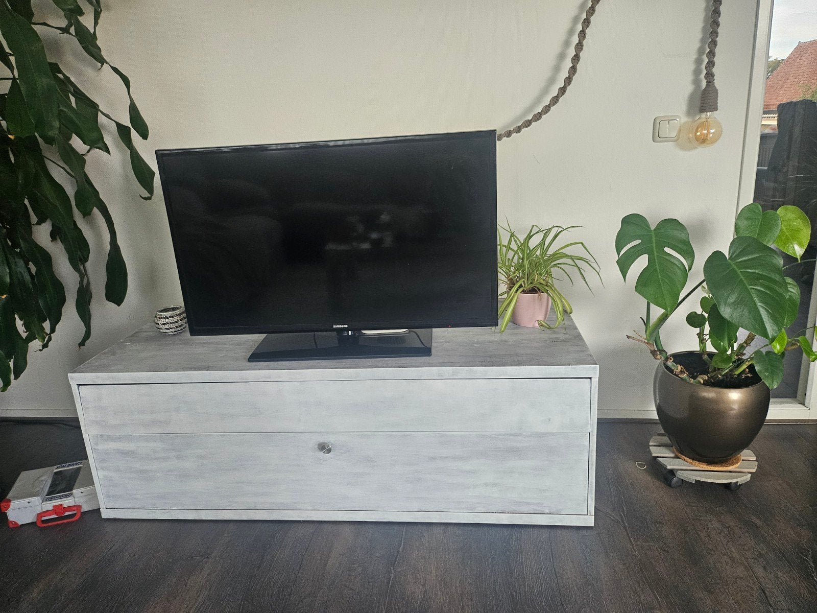 TV-meubel met lade en opbergvakken
