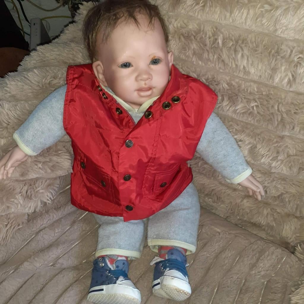 Laughing Baby pop by Pauline Middleton, Verzamelen, Poppen, Ophalen of Verzenden