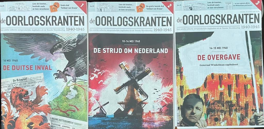 52 delig / De Oorlogskranten WO 2 / 1940-1945, Ophalen of Verzenden, 19e eeuw, Nieuw, Europa